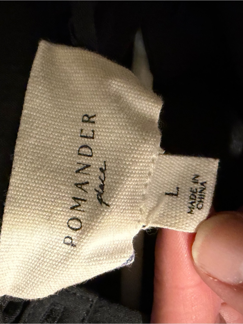 Pomander Place Black Ruffle Collar Button-Down Shirt - Picture 2 of 3